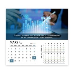 Calendrier chevalet intégral (15x18 cm) personnalisé - Comptable
