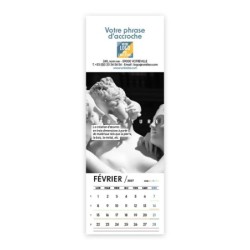 Calendrier chevalet vertical (21x7,5 cm) personnalisé - Arts