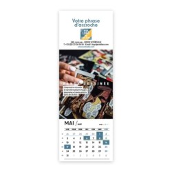 Calendrier chevalet vertical (21x7,5 cm) personnalisé - Arts