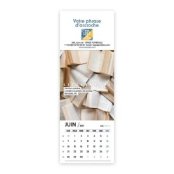 Calendrier chevalet vertical (21x7,5 cm) personnalisé - Arts