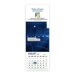 Calendrier chevalet vertical (21x7,5 cm) personnalisé - Arts