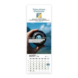 Calendrier chevalet vertical (21x7,5 cm) personnalisé - Arts