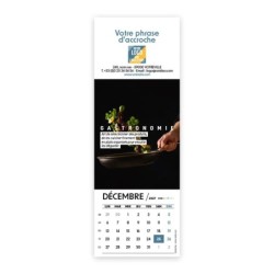 Calendrier chevalet vertical (21x7,5 cm) personnalisé - Arts