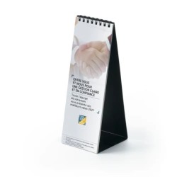 Calendrier chevalet vertical (21x7,5 cm) personnalisé - Comptable