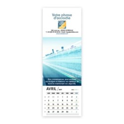 Calendrier chevalet vertical (21x7,5 cm) personnalisé - Comptable