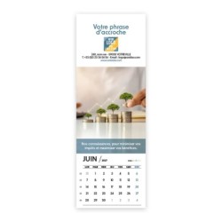 Calendrier chevalet vertical (21x7,5 cm) personnalisé - Comptable
