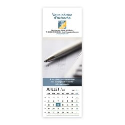 Calendrier chevalet vertical (21x7,5 cm) personnalisé - Comptable
