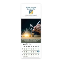Calendrier chevalet vertical (21x7,5 cm) personnalisé - Comptable
