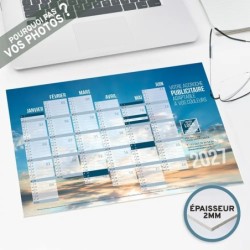 Calendrier bancaire A4 rigide personnalisé - Spacieux