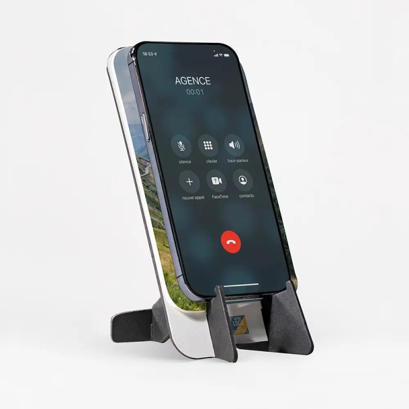 Calendrier support téléphone personnalisé - Visiocal Patrimoine France