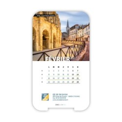 Calendrier support téléphone personnalisé - Visiocal Patrimoine France