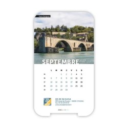 Calendrier support téléphone personnalisé - Visiocal Patrimoine France