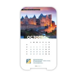 Calendrier support téléphone personnalisé - Visiocal Patrimoine France
