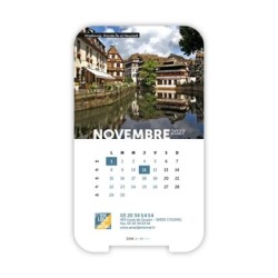 Calendrier support téléphone personnalisé - Visiocal Patrimoine France
