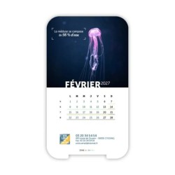 Calendrier support téléphone personnalisé - Visiocal Océan