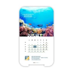 Calendrier support téléphone personnalisé - Visiocal Océan