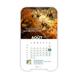 Calendrier support téléphone personnalisé - Visiocal Océan
