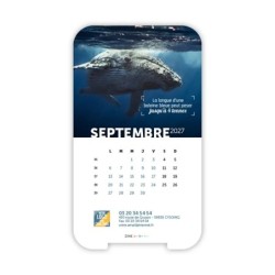 Calendrier support téléphone personnalisé - Visiocal Océan