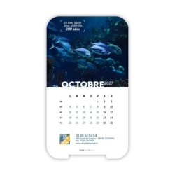 Calendrier support téléphone personnalisé - Visiocal Océan