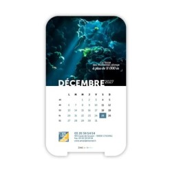 Calendrier support téléphone personnalisé - Visiocal Océan