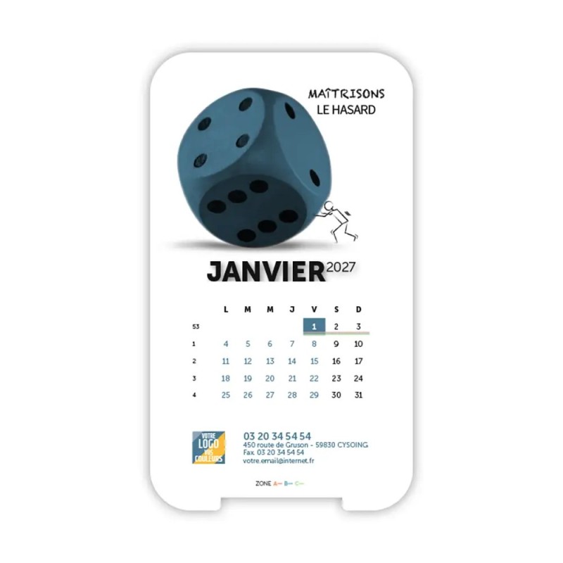 Calendrier support téléphone personnalisé - Visiocal Business