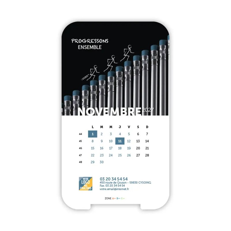Calendrier support téléphone personnalisé - Visiocal Business