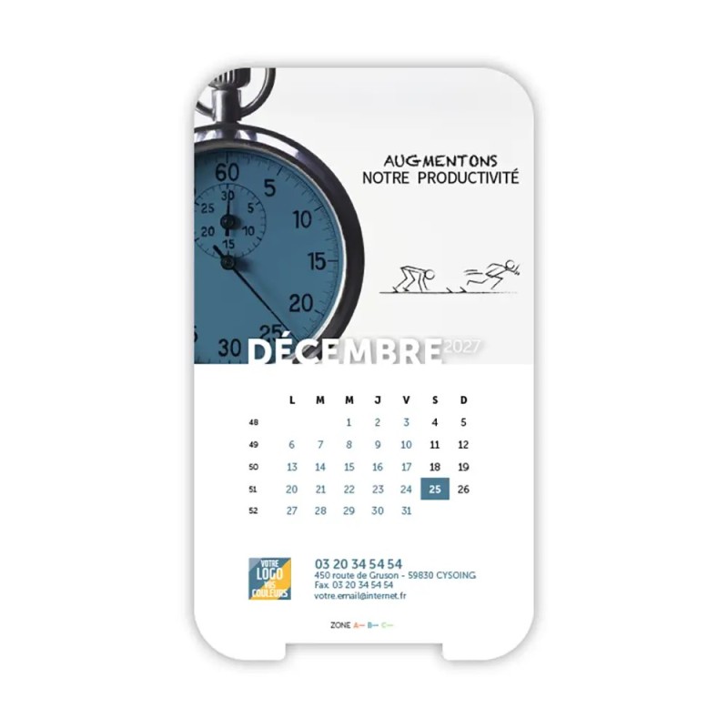 Calendrier support téléphone personnalisé - Visiocal Business