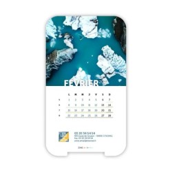 Calendrier support téléphone personnalisé - Visiocal Vue du ciel
