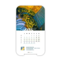 Calendrier support téléphone personnalisé - Visiocal Vue du ciel