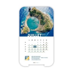 Calendrier support téléphone personnalisé - Visiocal Vue du ciel