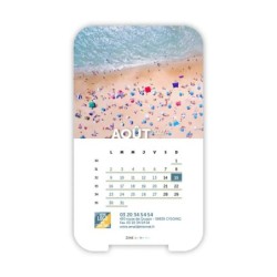 Calendrier support téléphone personnalisé - Visiocal Vue du ciel