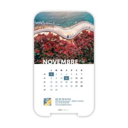 Calendrier support téléphone personnalisé - Visiocal Vue du ciel