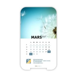 Calendrier support téléphone personnalisé - Visiocal Zoom Nature