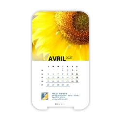 Calendrier support téléphone personnalisé - Visiocal Zoom Nature