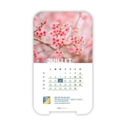 Calendrier support téléphone personnalisé - Visiocal Zoom Nature