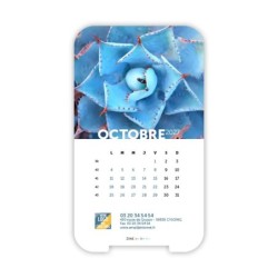 Calendrier support téléphone personnalisé - Visiocal Zoom Nature