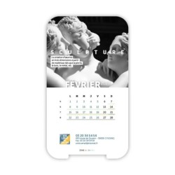 Calendrier support téléphone personnalisé - Visiocal Arts