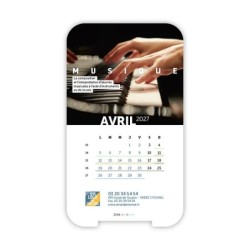 Calendrier support téléphone personnalisé - Visiocal Arts