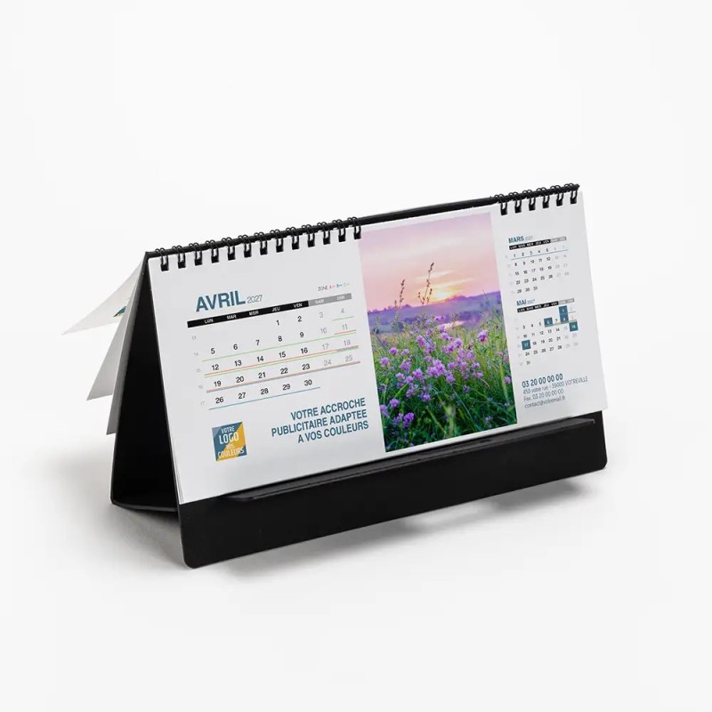 Calendrier chevalet support de téléphone Supra (22,8x10,3 cm)  - Nature