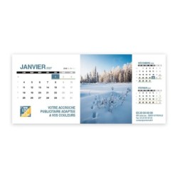 Calendrier chevalet support de téléphone Supra (22,8x10,3 cm)  - Nature