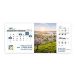 Calendrier chevalet support de téléphone Supra (22,8x10,3 cm)  - Nature