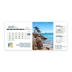 Calendrier chevalet support de téléphone Supra (22,8x10,3 cm)  - Nature