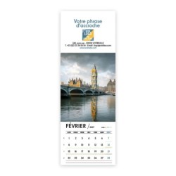 Calendrier chevalet vertical (21x7,5 cm) personnalisé - Logo intégré Emballage