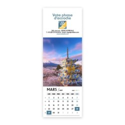 Calendrier chevalet vertical (21x7,5 cm) personnalisé - Logo intégré Emballage