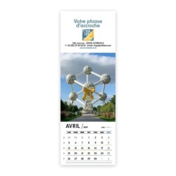 Calendrier chevalet vertical (21x7,5 cm) personnalisé - Logo intégré Emballage