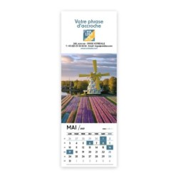 Calendrier chevalet vertical (21x7,5 cm) personnalisé - Logo intégré Emballage