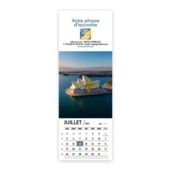 Calendrier chevalet vertical (21x7,5 cm) personnalisé - Logo intégré Emballage