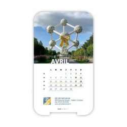 Calendrier support téléphone personnalisé - Visiocal Logo intégré Emballage