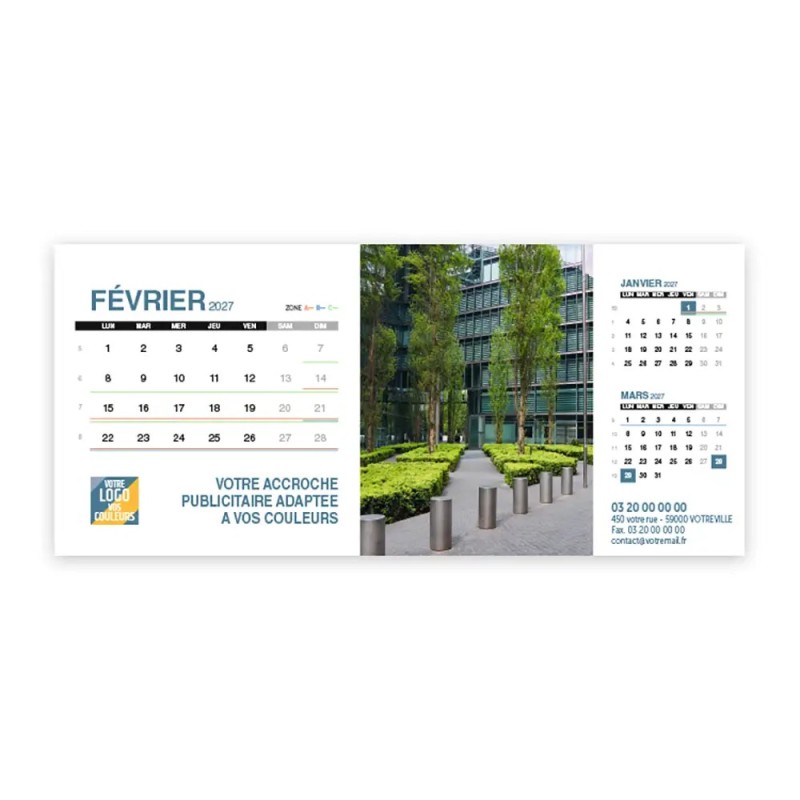 Calendrier chevalet support de téléphone Supra (22,8x10,3 cm)  - Vos photos