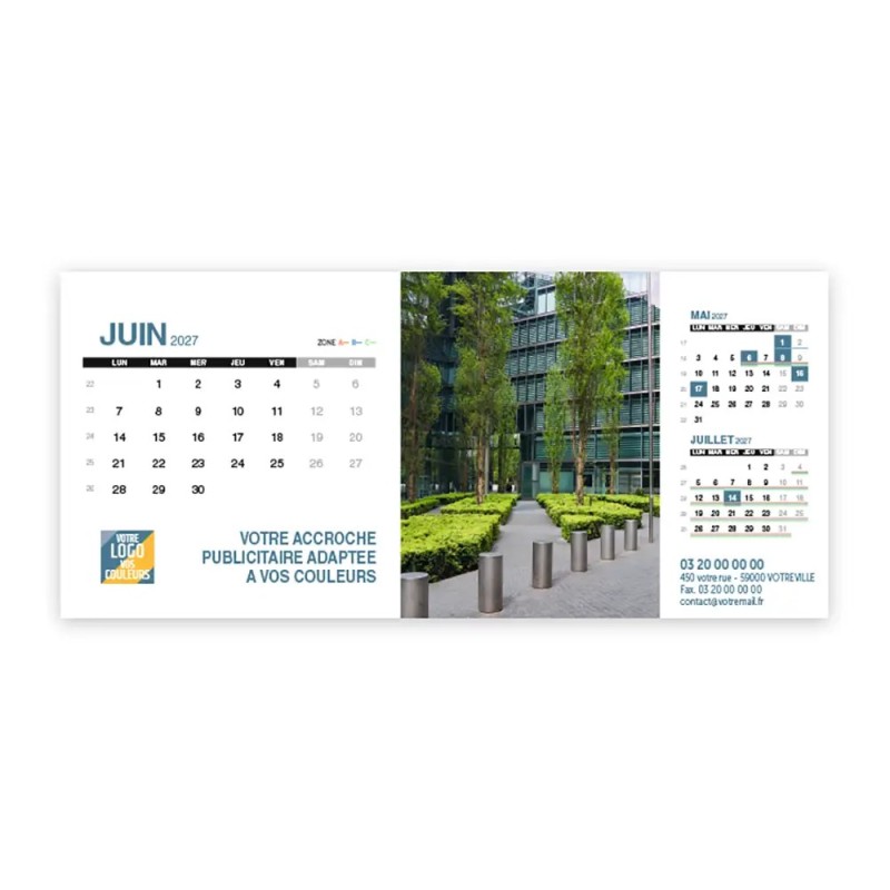 Calendrier chevalet support de téléphone Supra (22,8x10,3 cm)  - Vos photos